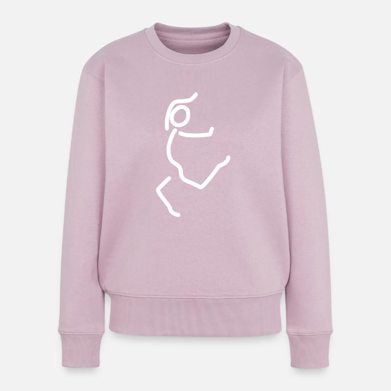 iYpsilon Tanz - Sprung - Frauen Premium Bio Pullover - Altrosa