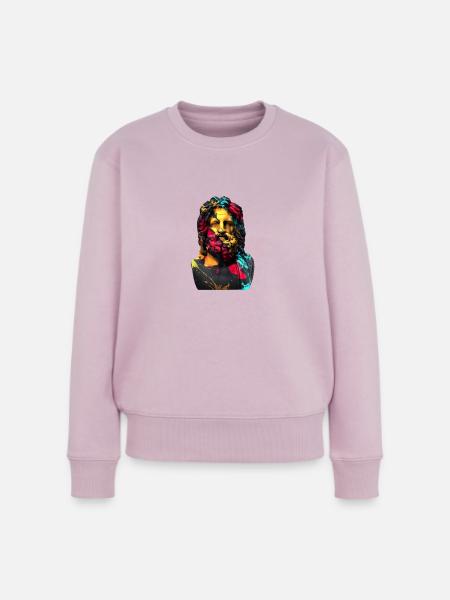 Zeus - Frauen Premium Bio Pullover - Altrosa