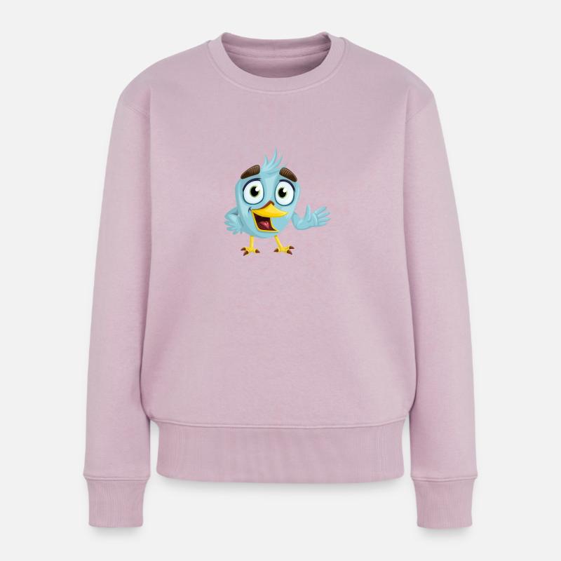 Vogel - Frauen Premium Bio Pullover - Altrosa
