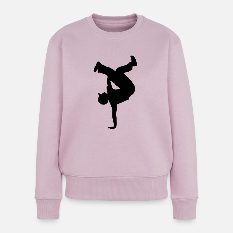 bboy style - Frauen Premium Bio Pullover - Altrosa