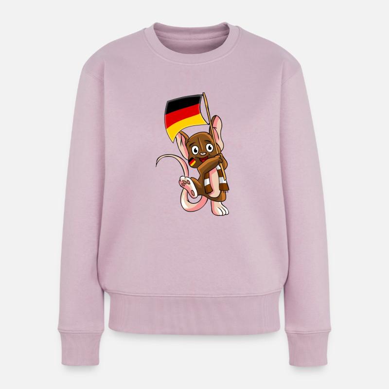 Souris allemande - Pull Premium bio Femme - rose poudré