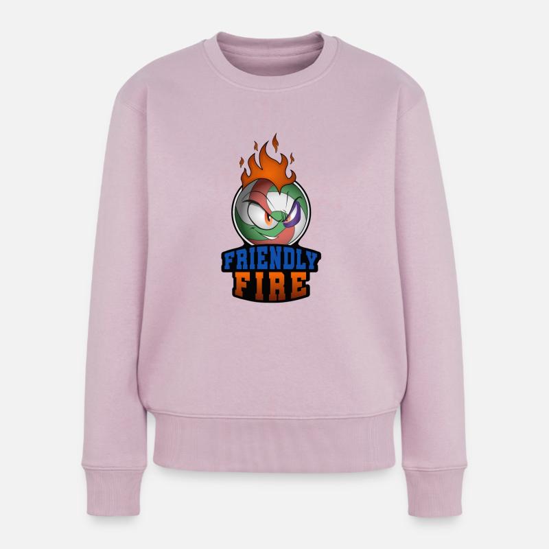Team Friendly Fire - Frauen Premium Bio Pullover - Altrosa