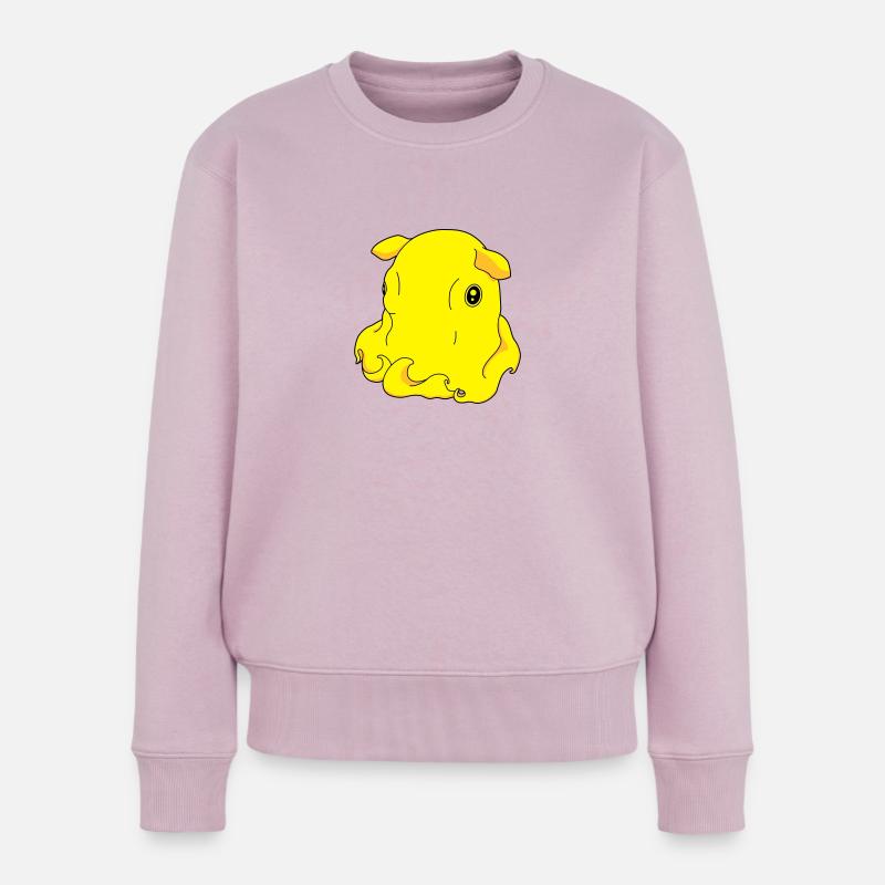 Krake Elefanten kraken - Frauen Premium Bio Pullover - Altrosa