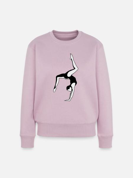 Turnen, Turnerin - Girls and Women's Gymnastics - Frauen Premium Bio Pullover - Altrosa