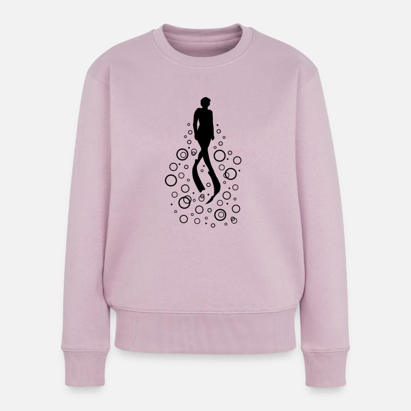 freedive 1 - Frauen Premium Bio Pullover - Altrosa