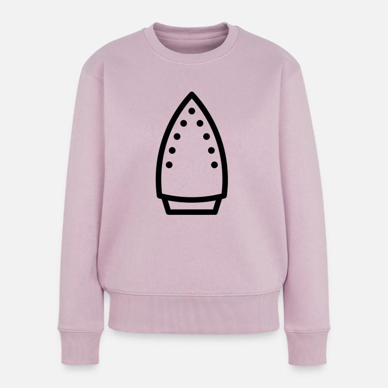 Bügeleisen - Frauen Premium Bio Pullover - Altrosa