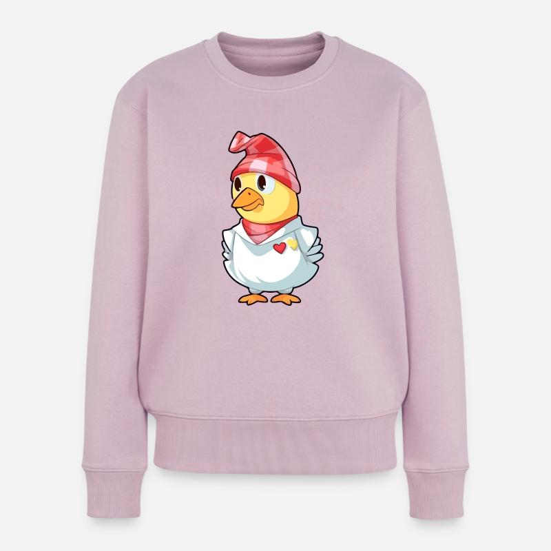 Bibi le poussin - Pull Premium bio Femme - rose poudré