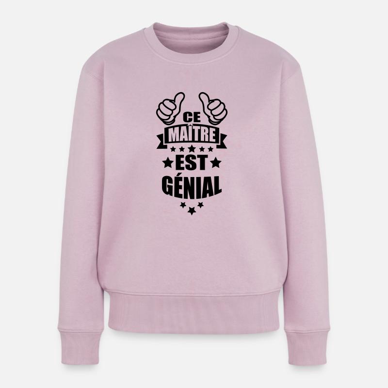 ce maître est génial - Pull Premium bio Femme - rose poudré