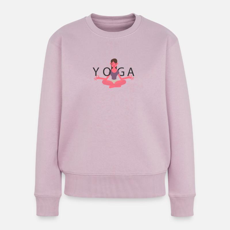 Yoga - Frauen Premium Bio Pullover - Altrosa