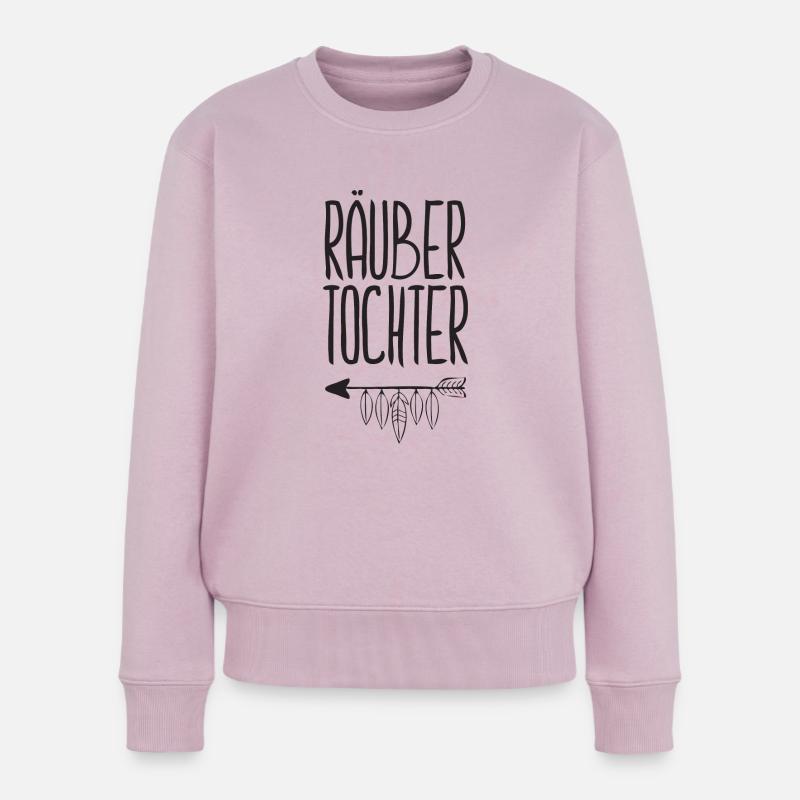 Räubertochter - Frauen Premium Bio Pullover - Altrosa