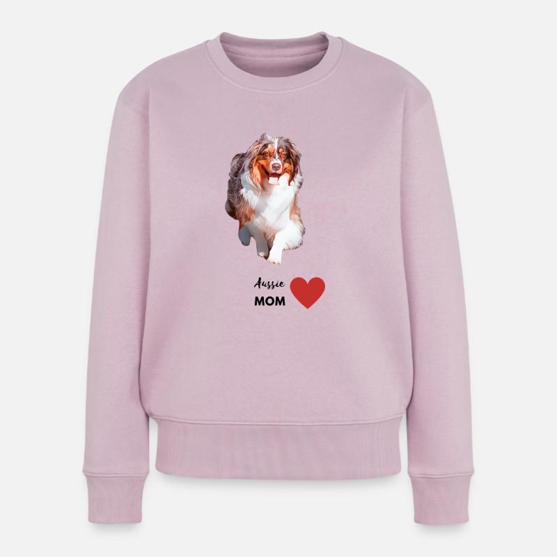 Aussie Mom - Frauen Premium Bio Pullover - Altrosa