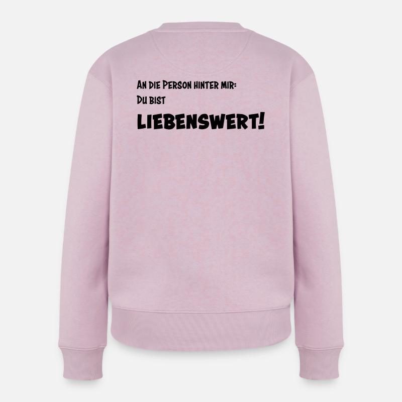 Liebenswert - Frauen Premium Bio Pullover - Altrosa