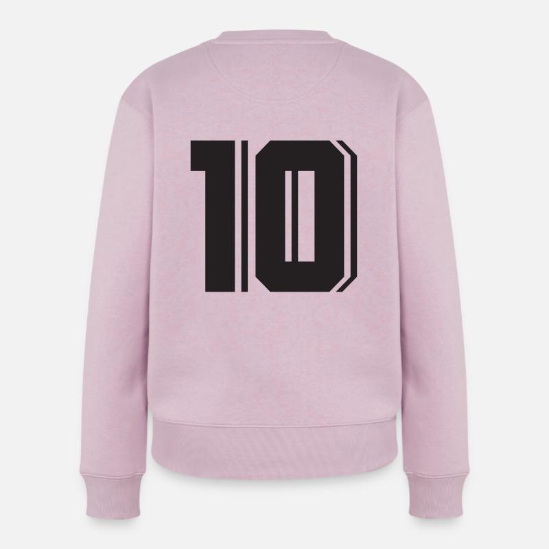 10 - Number ten - Frauen Premium Bio Pullover - Altrosa