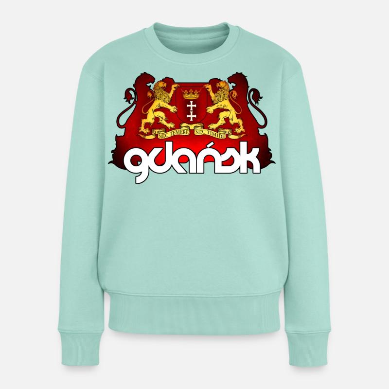 Danzig - Polen - Frauen Premium Bio Pullover - Mint 