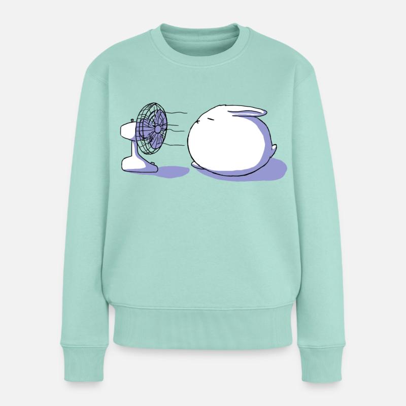 Zu heiß!! - Frauen Premium Bio Pullover - Mint 