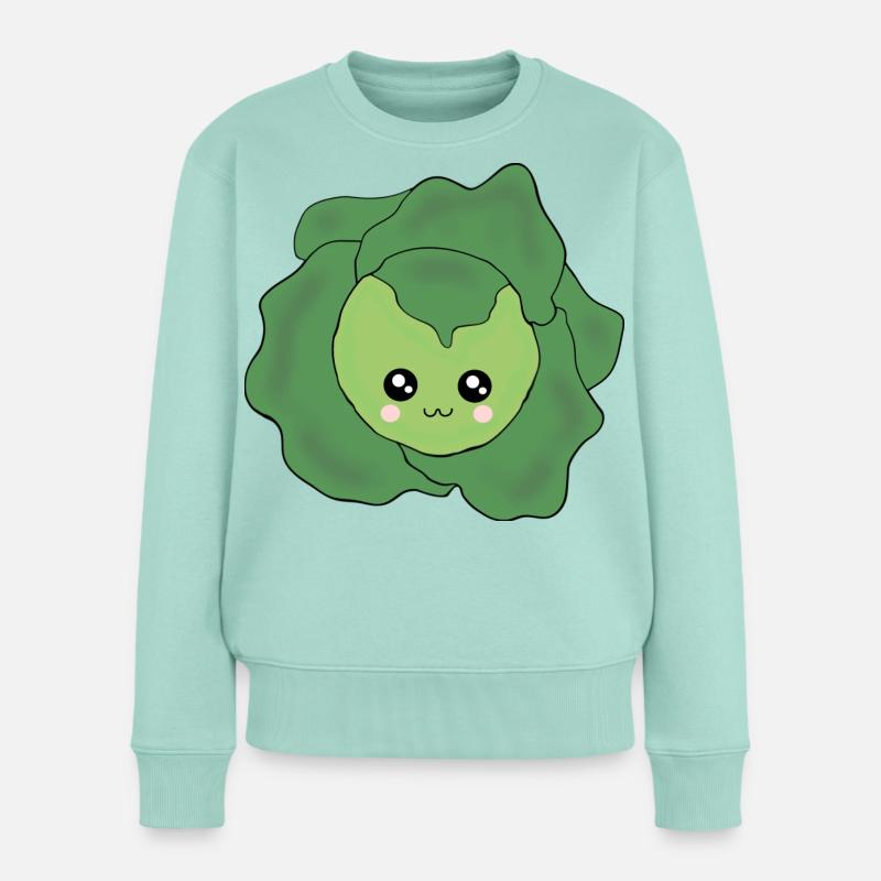 Fasching, Karneval, Kostüm, Salat - Frauen Premium Bio Pullover - Mint