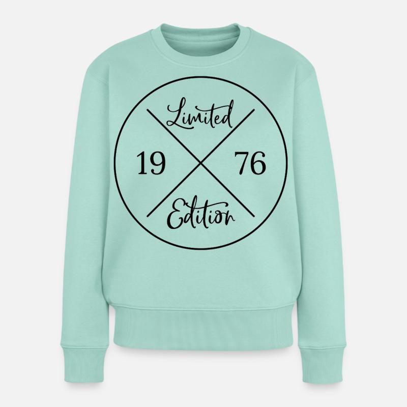 Limited edition 1976 - 50. Geburtstag Geschenk - Frauen Premium Bio Pullover - Mint 