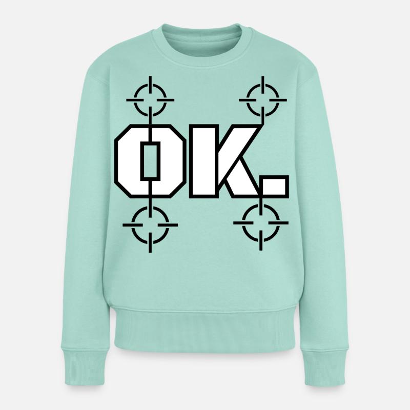 Ok. - Pull Premium bio Femme - menthe 
