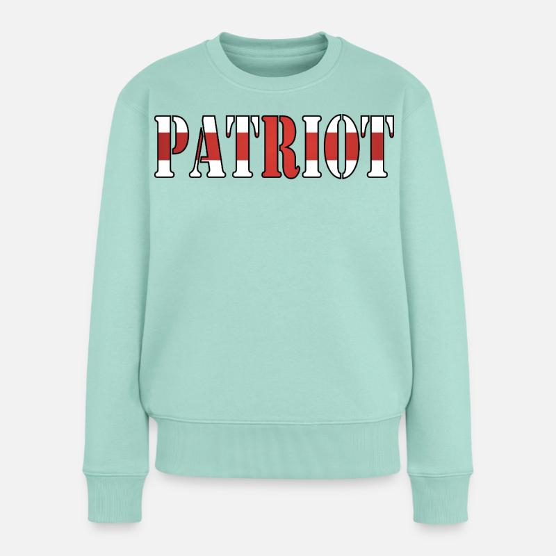 Englischer Patriot Pride - Frauen Premium Bio Pullover - Mint 