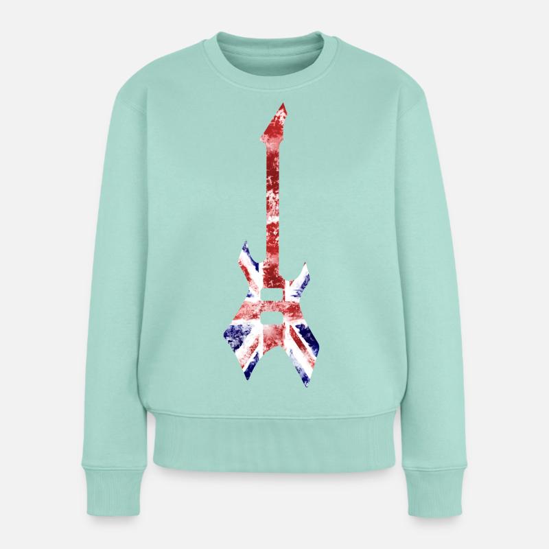 BC Rich Union Jack - Frauen Premium Bio Pullover - Mint 