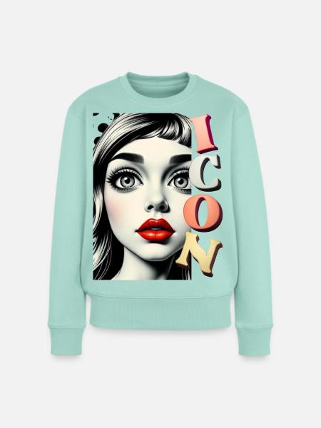 Ikone - Frauen Premium Bio Pullover - Mint
