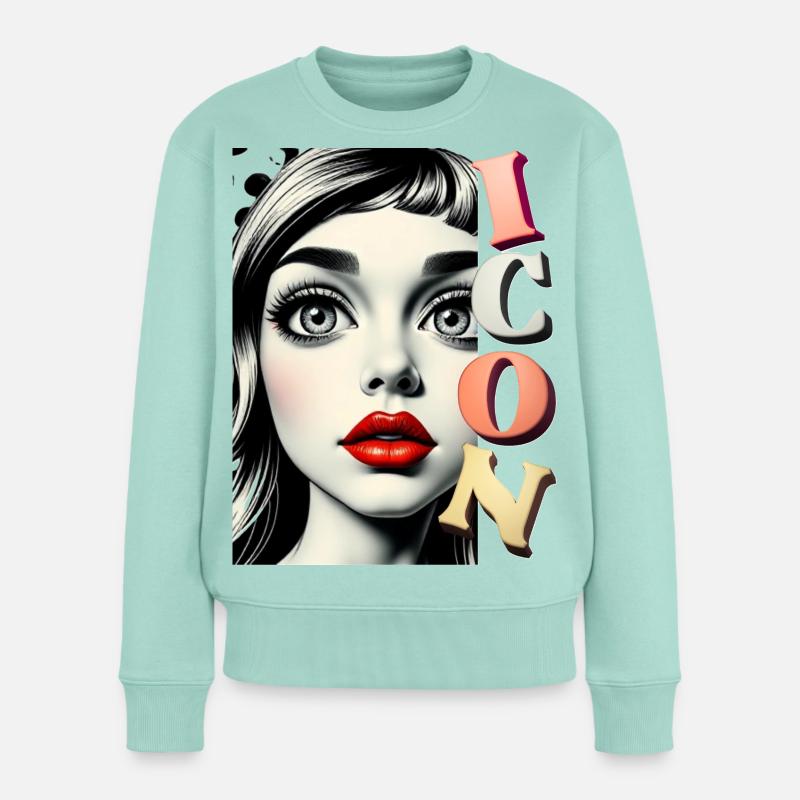 Icône - Pull Premium bio Femme - menthe 
