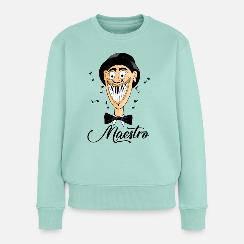 Maestro – Musik mit einem Lächeln - Frauen Premium Bio Pullover - Mint 