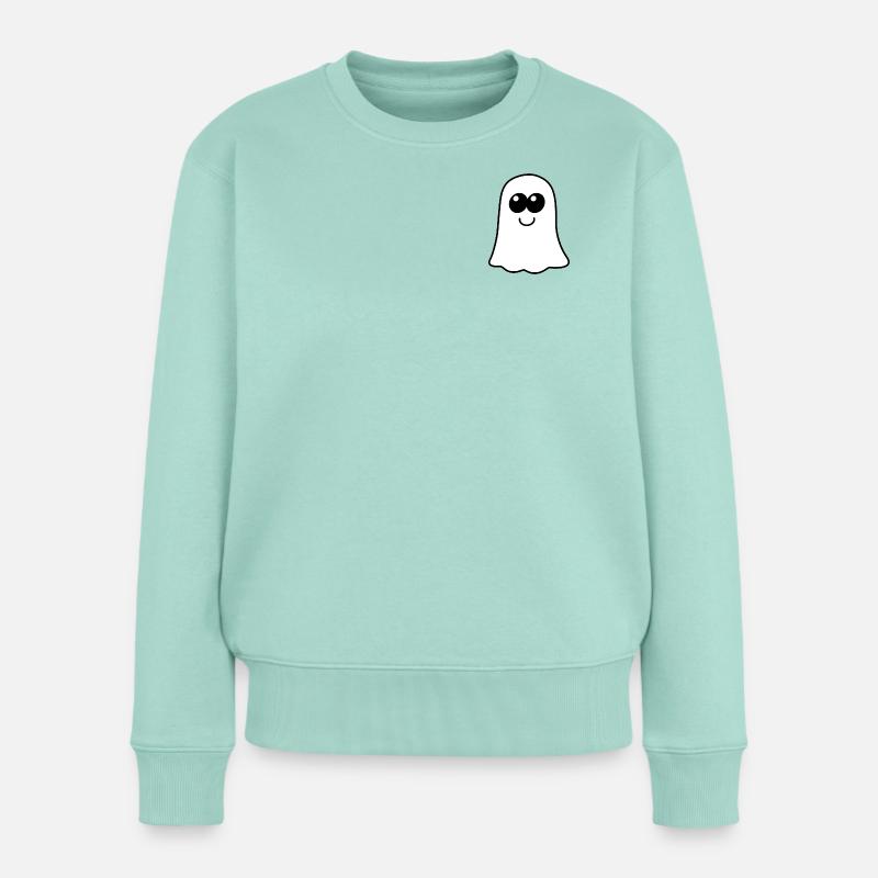 Boo-Gespenst - Frauen Premium Bio Pullover - Mint 