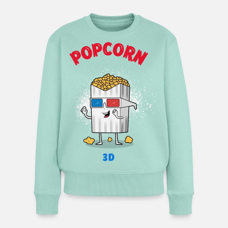 popcorn - Pull Premium bio Femme - menthe 