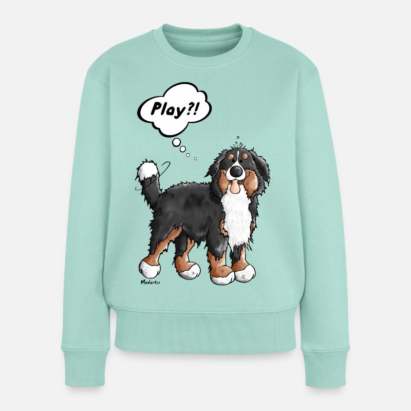 Play Bouvier bernois - Pull Premium bio Femme - menthe 