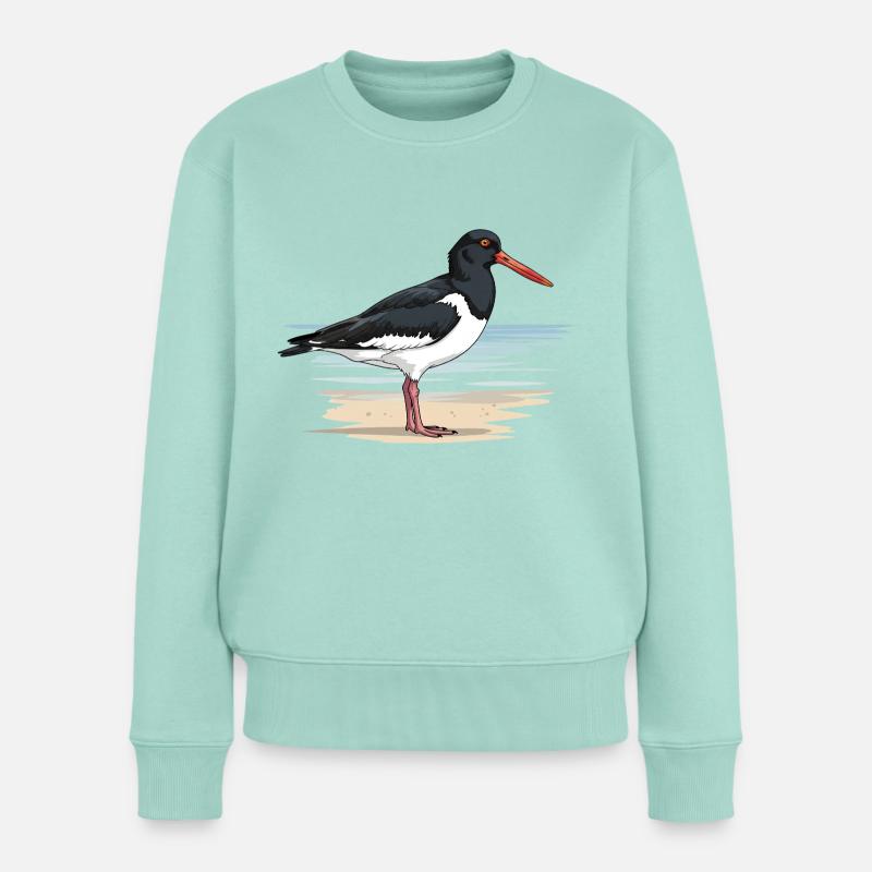 Austernfischer Haematopus Ostralegus - Frauen Premium Bio Pullover - Mint 
