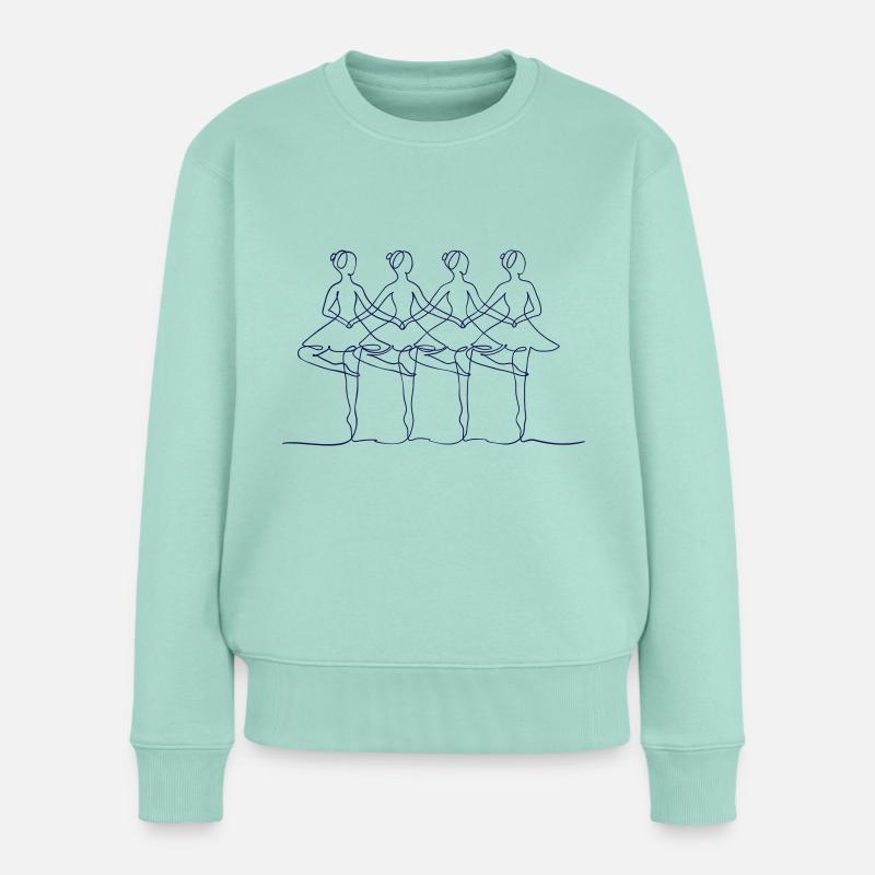 Schwanensee ohne Text - Frauen Premium Bio Pullover - Mint 