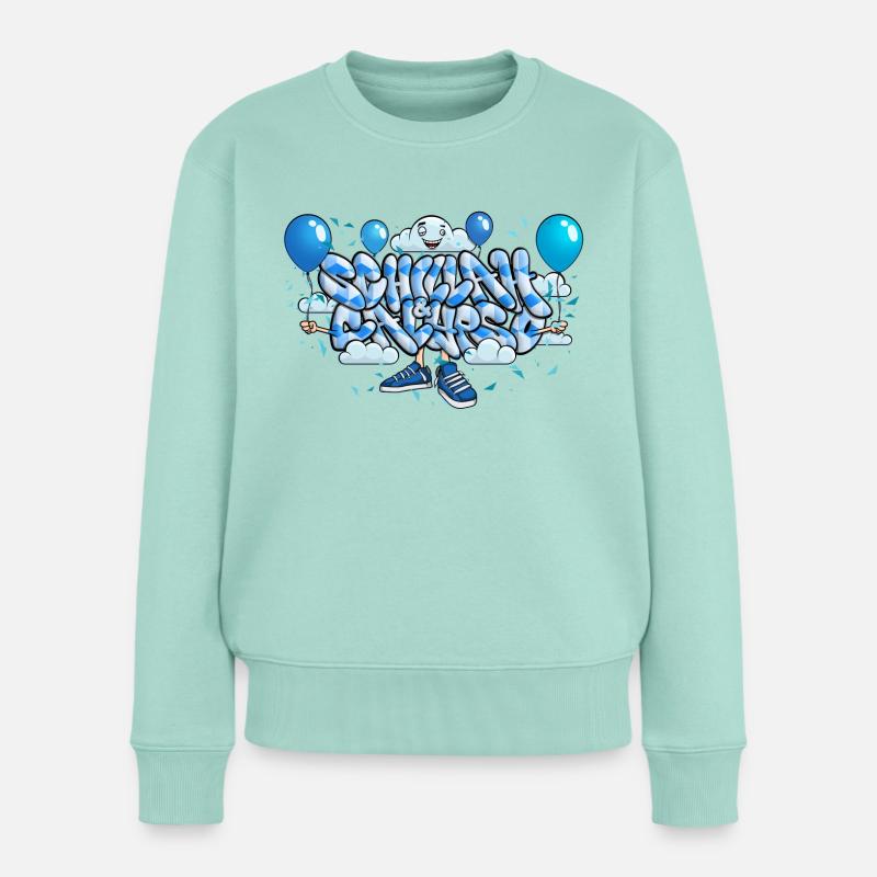 Schillah & Calypso - Frauen Premium Bio Pullover - Mint 