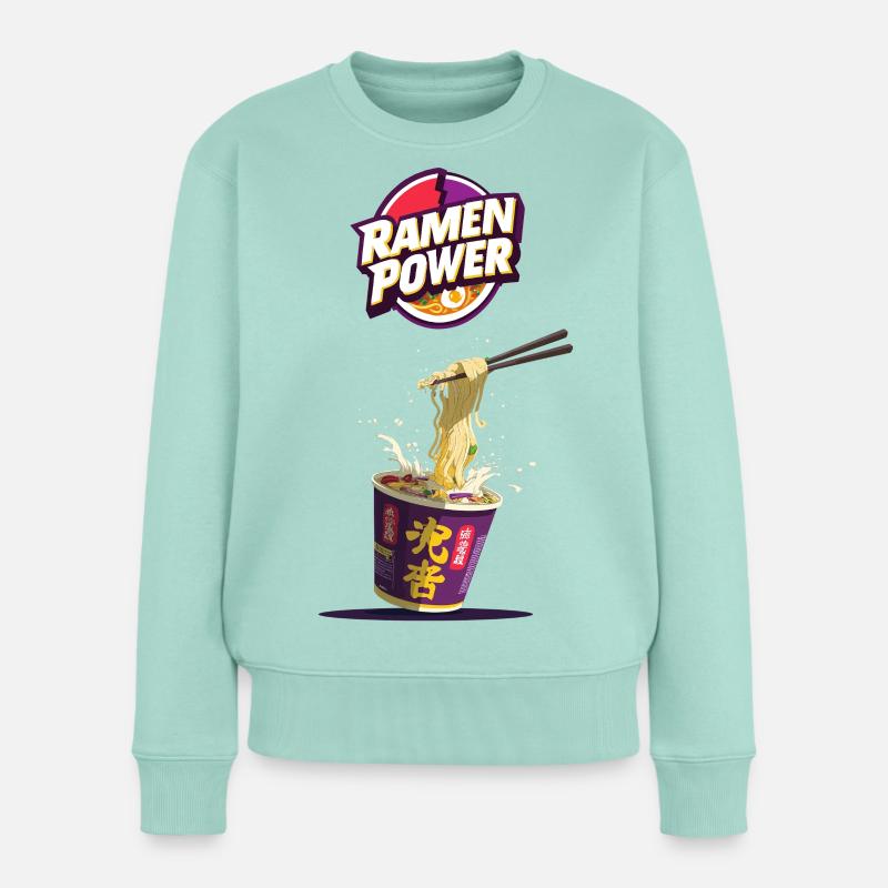 Ramen Power - Frauen Premium Bio Pullover - Mint 
