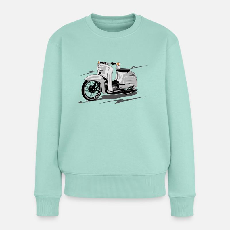 Simson Schwalbe KR51 Roller - Frauen Premium Bio Pullover - Mint 