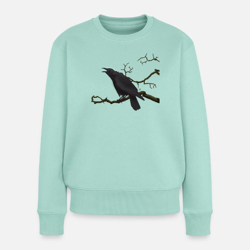 Schwarzer Rabe - Frauen Premium Bio Pullover - Mint 