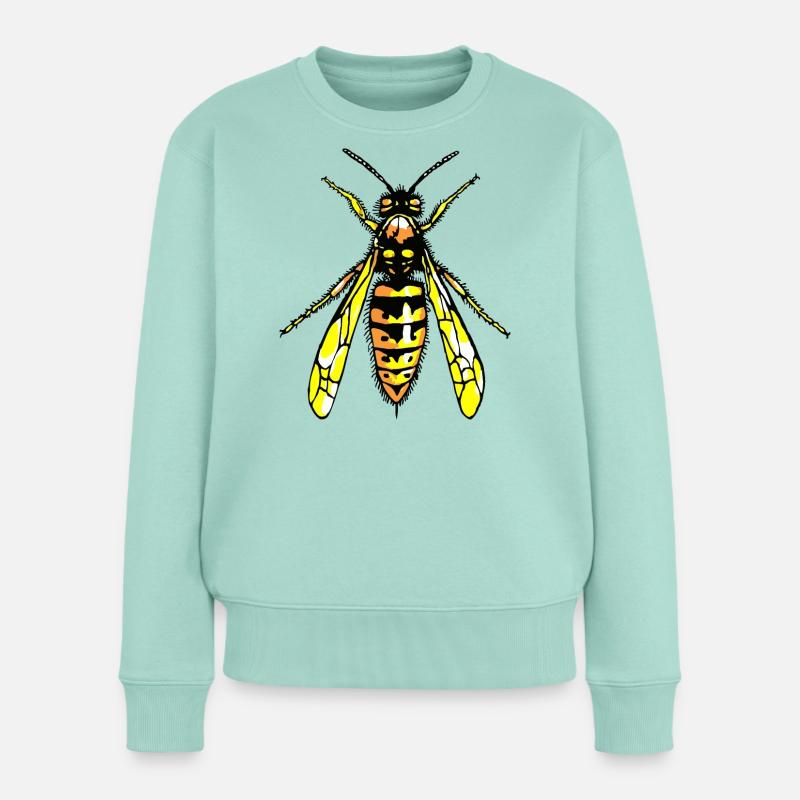 Wespe - Frauen Premium Bio Pullover - Mint