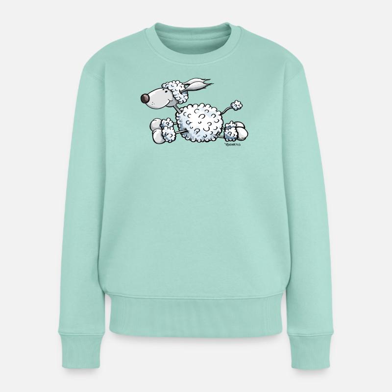 Pudel gibt Gas - Frauen Premium Bio Pullover - Mint 