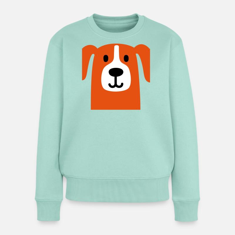 Chien mignon - Pull Premium bio Femme - menthe
