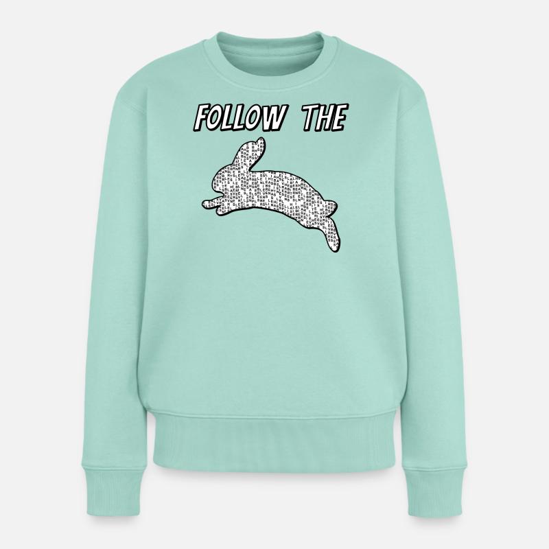 Suivez le lapin - Pull Premium bio Femme - menthe 
