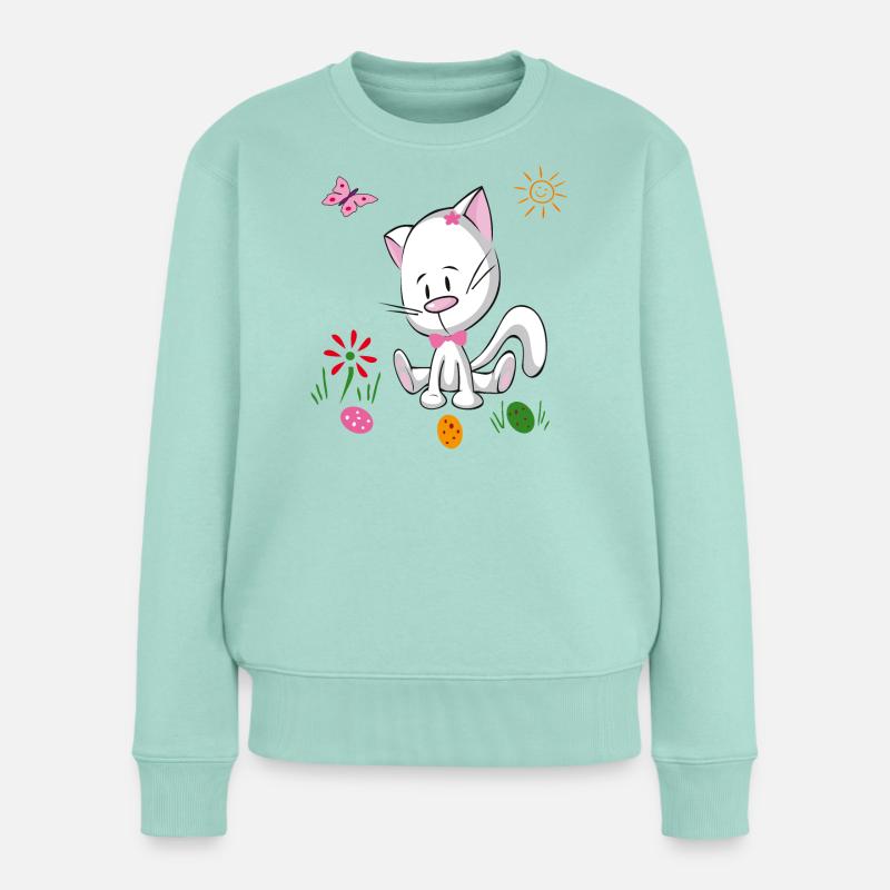 Ostereier Osterfest - Frauen Premium Bio Pullover - Mint 