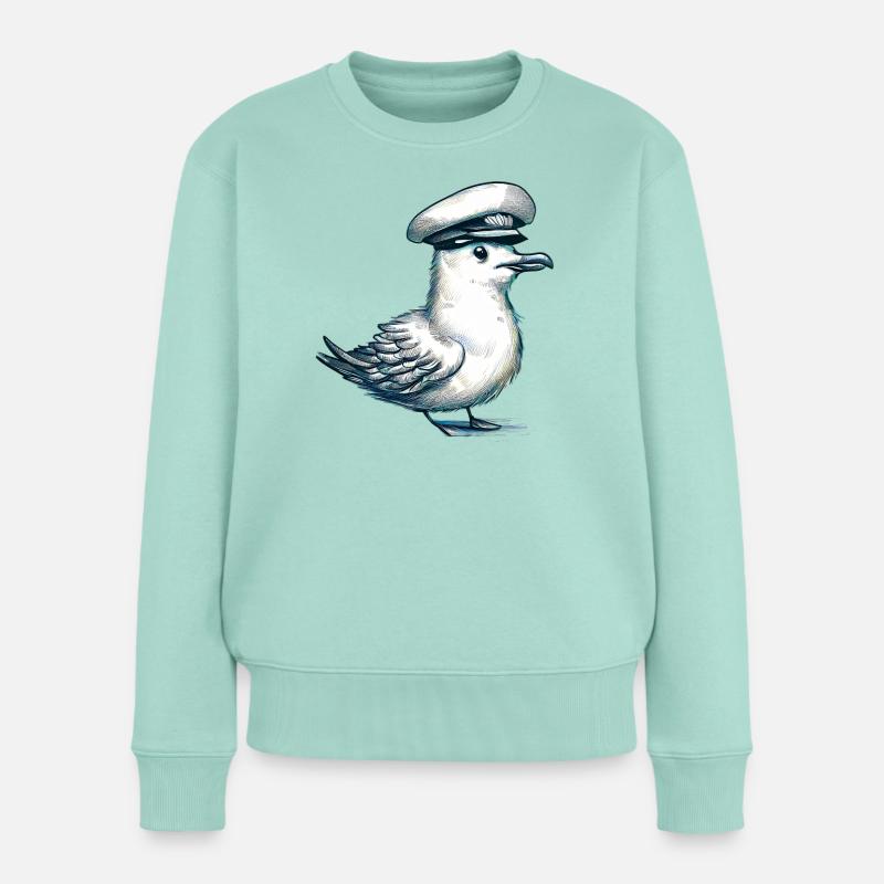 Möwe - Frauen Premium Bio Pullover - Mint 