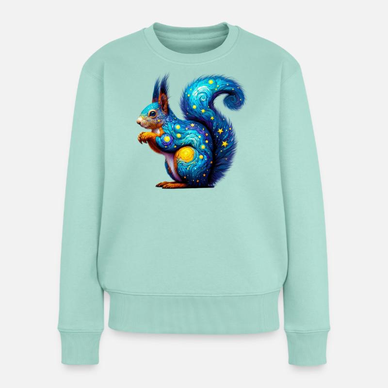Écureuil - Pull Premium bio Femme - menthe 