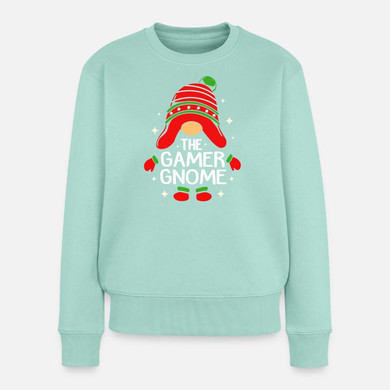 Gnom Gaming Gamer - Frauen Premium Bio Pullover - Mint 
