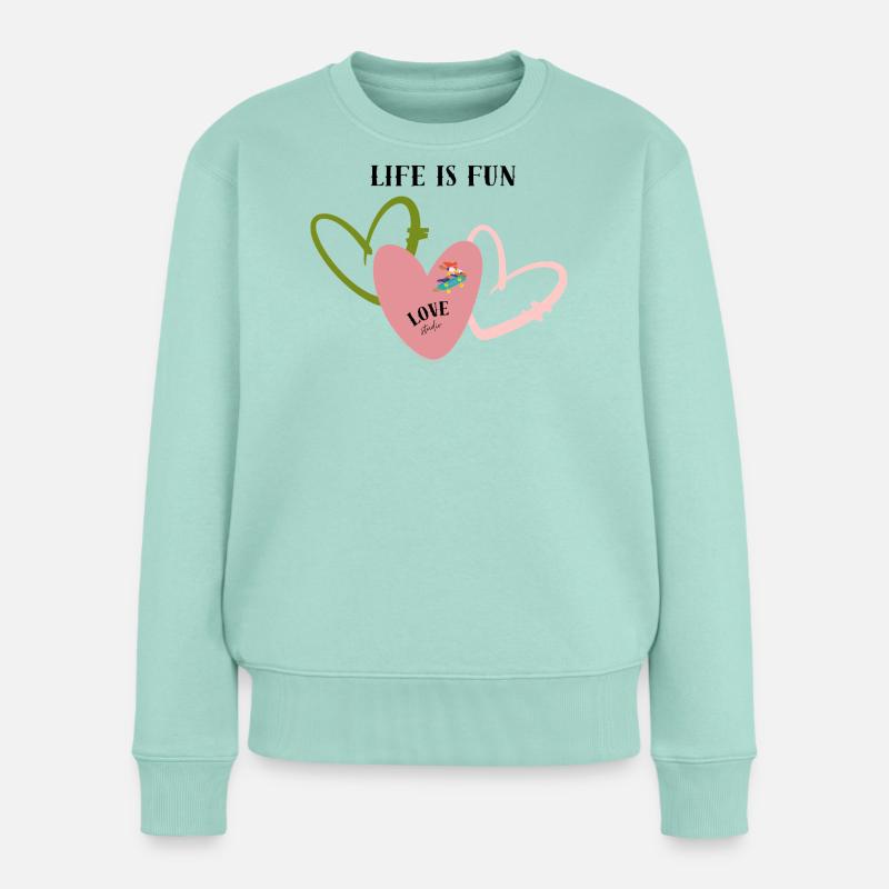 Love - Pull Premium bio Femme - menthe