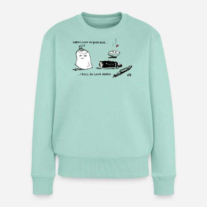 Roulez amoureux 2 - Pull Premium bio Femme - menthe 