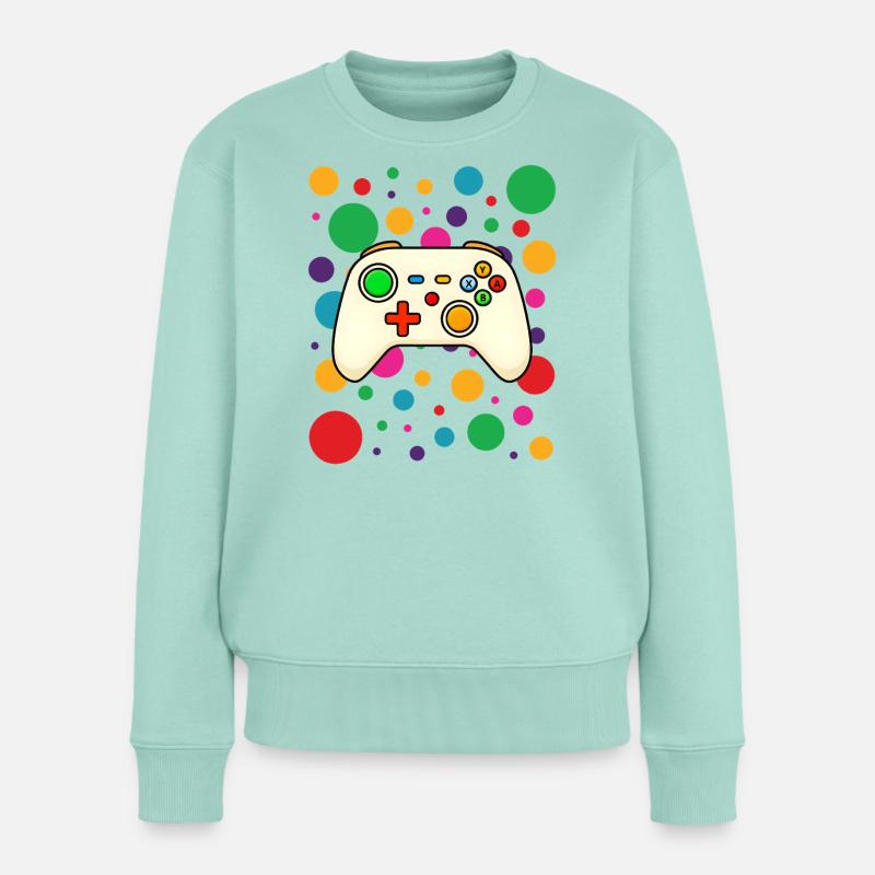 Colorburst Gamecontroller - Frauen Premium Bio Pullover - Mint 