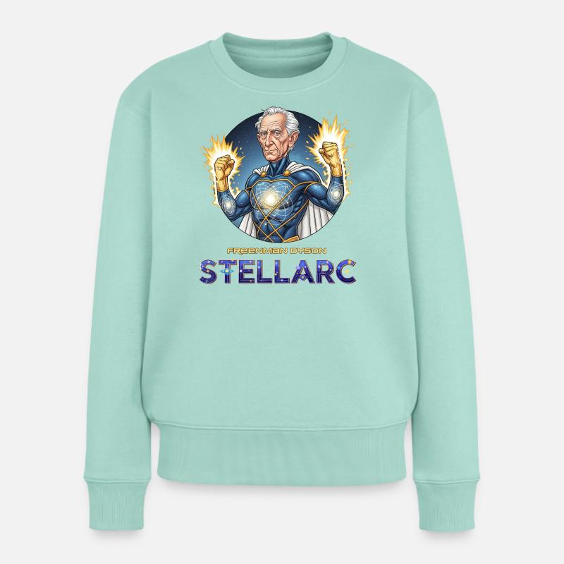 Stellarc Kosmischer Held - Frauen Premium Bio Pullover - Mint 