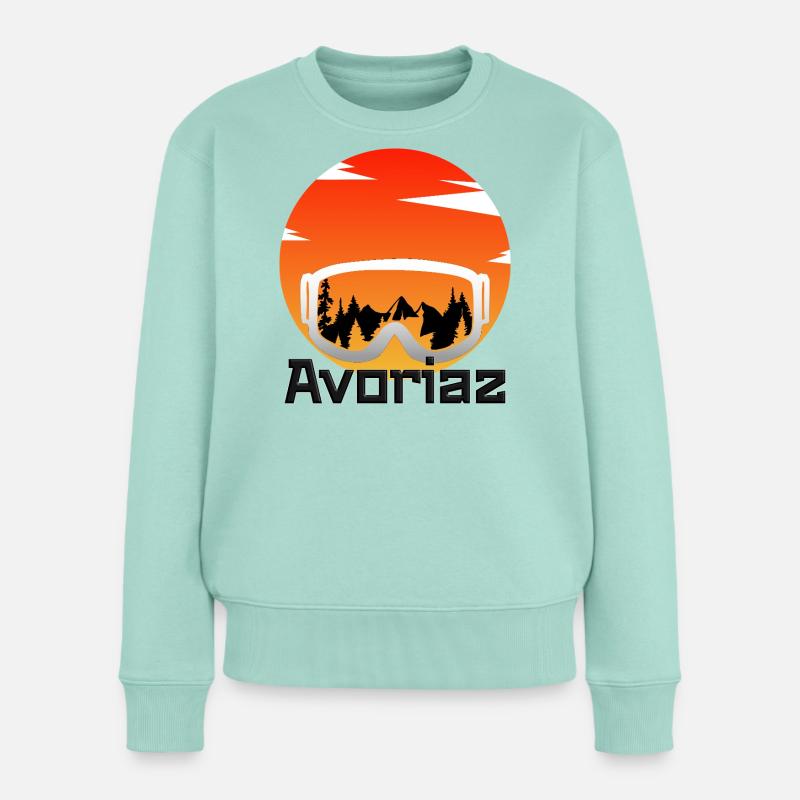 Avoriaz - Frauen Premium Bio Pullover - Mint 