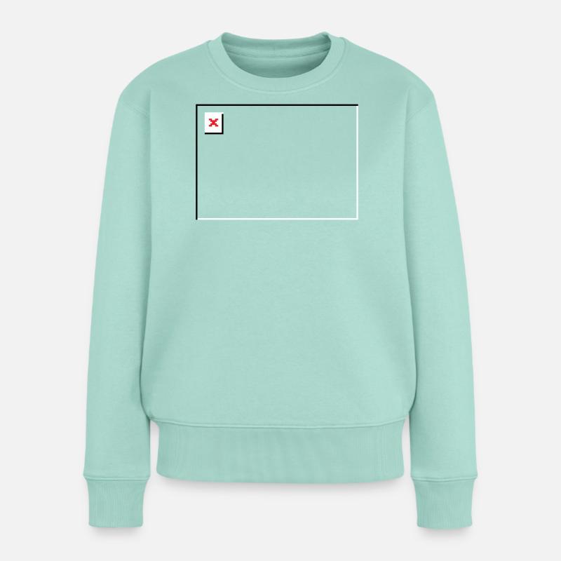 Missing Image – File Not Found Landscape - Women's Premium Organic Jumper - mint 